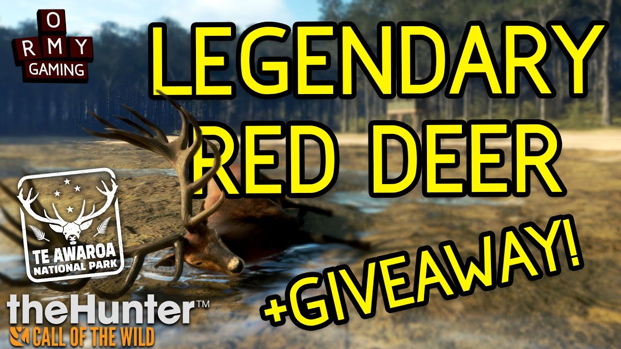 Legendary red deer + DLC giveaway! (the hunter call of the wild) YouTube