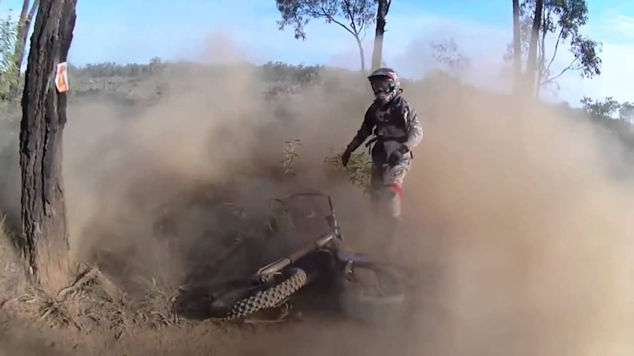Dirt Bike Burnout Fail   Lost in the Clouds