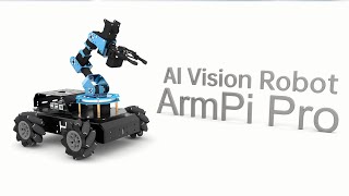 Hiwonder ArmPi Pro Raspberry Pi ROS Robotic Arm Developer Kit with 4WD Chassis Open Source Robot Car