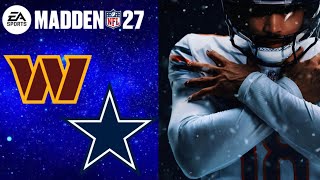 Madden NFL 27 Gameplay - Washington Commanders vs Dallas Cowboys