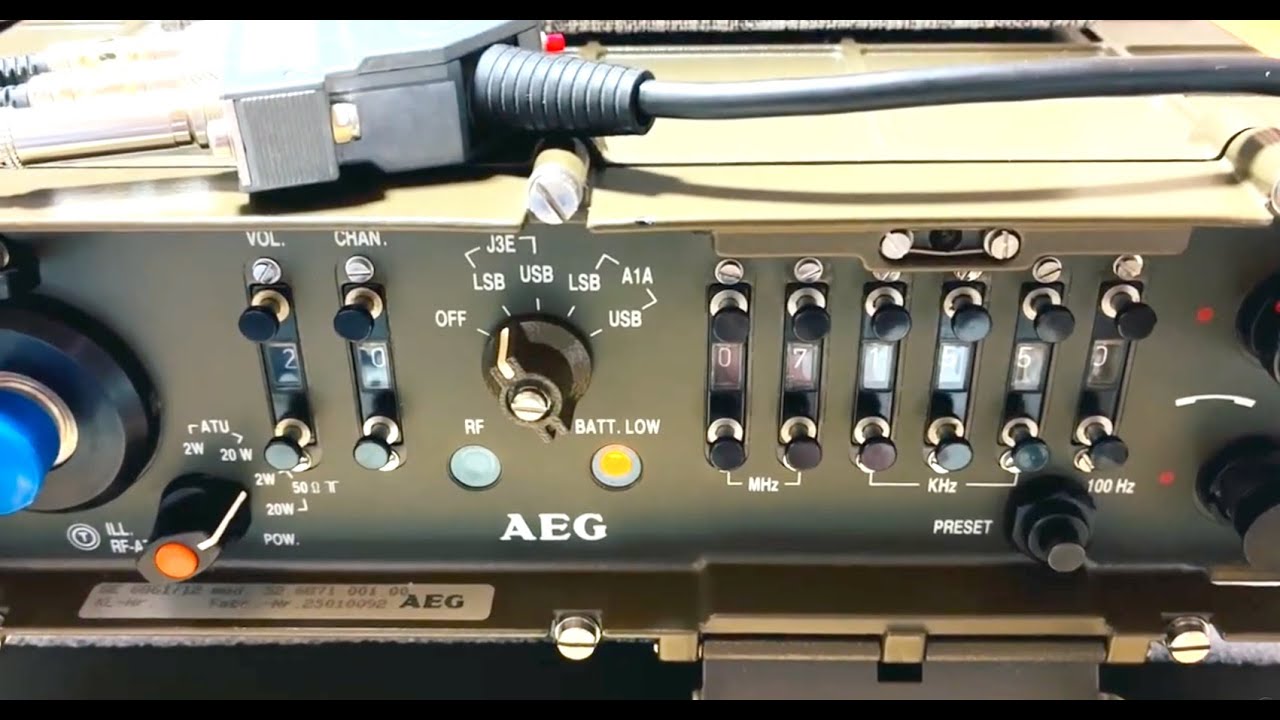AEG Telefunken SE6861/12 CQ WW SSB コンテスト 2025 K3EST局を受信 Military ...