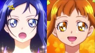 Dokidoki Precure The Movie  Cure Diamond U0026 Rosetta Duo Transformation   Albanian Dub 