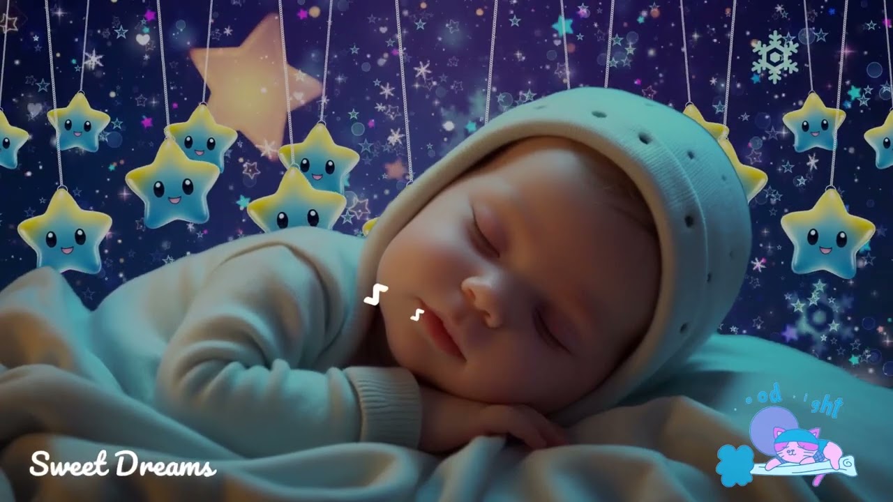 Baby Sleep Music🌙Make Baby Fall Asleep Instantly 💤 Deep Sleep in 3 Minutes💖Mozart & Brahms Lullabies