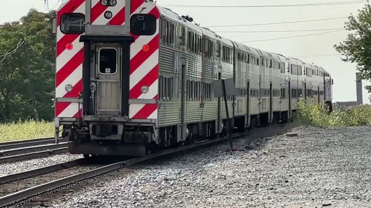 The Complete Metra Evening Rush Hour On The Alternate Schedule At Racine Avenue On August 25, 2023