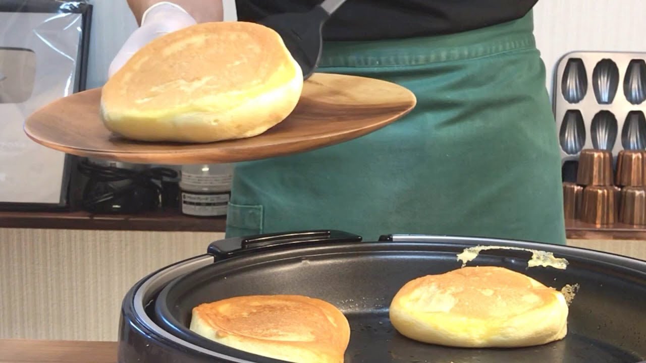 スフレパンケーキの作り方 ホットプレート使用 パティシエのお家でお菓子作り Youtube