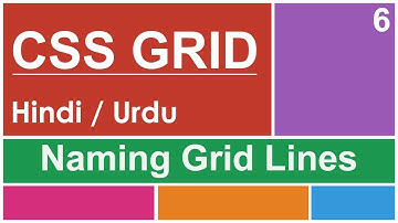 CSS Grid Lines Naming Tutorial in Hindi / Urdu
