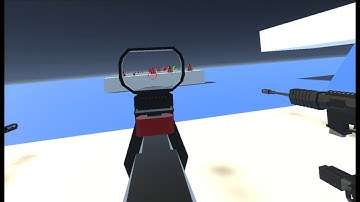 VR Guns with Reflex sights (Unity URP XR toolkit)