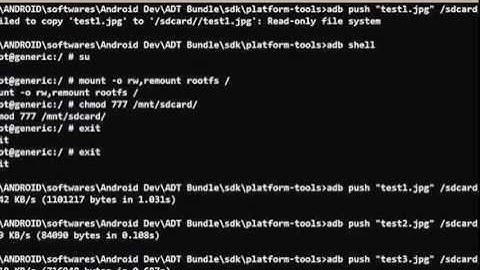 How to push/pull files in Android Emulator
