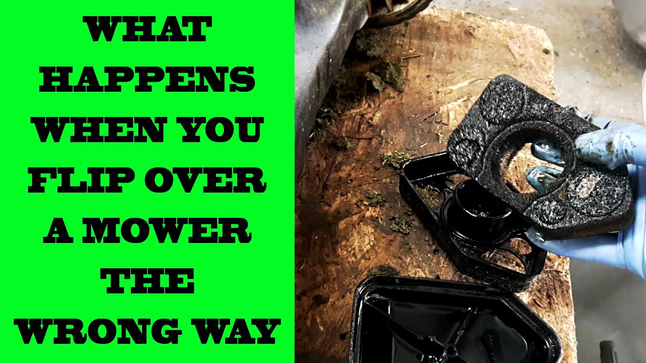 This Is What Happens When You Flip A Mower Over The Wrong Way YouTube