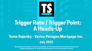 Trigger Rate: A Heads Up for Variable Mortgage Holders (July 2022)