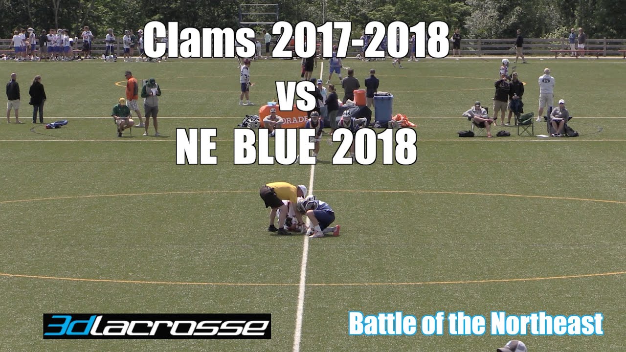 3d Lacrosse Battle for the Northeast Clams 2017 2018 vs NE Blue 2018