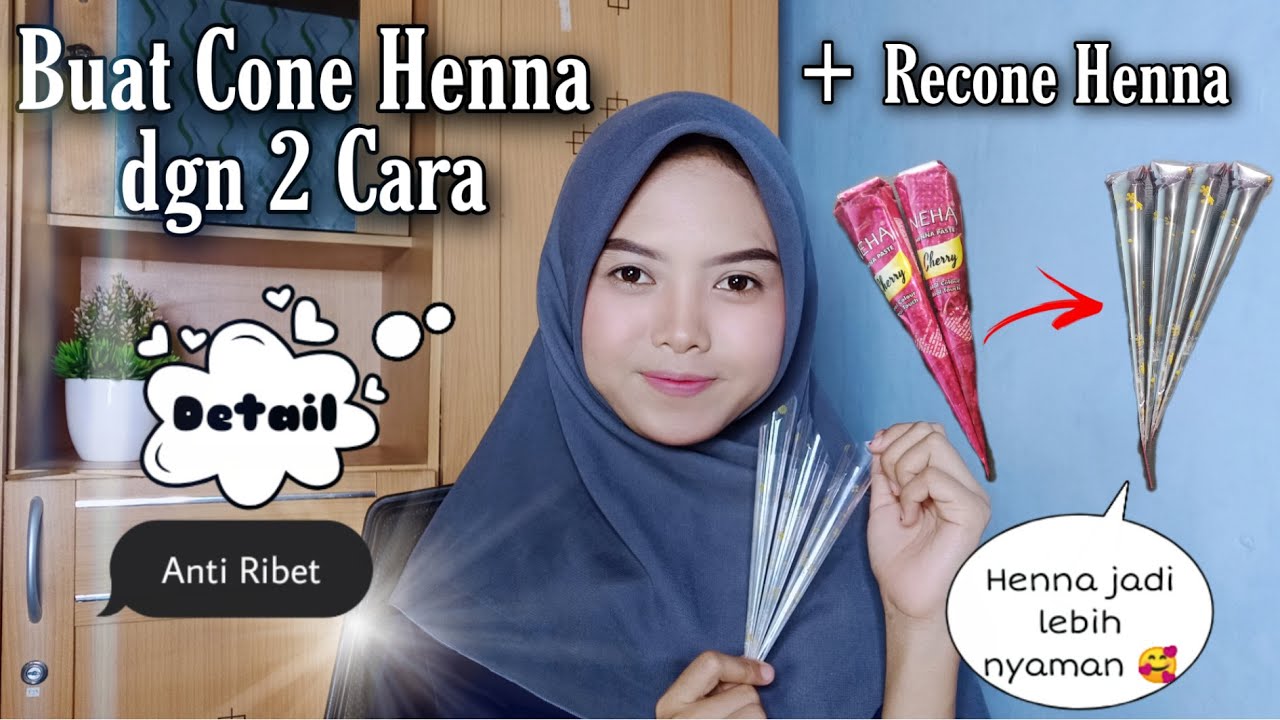 CARA BUAT CONE HENNA + RECONE HENNA || Belajar Henna #part3 #hennapemula | Melany Indraswari
