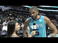 NIC BATUM after BIG PERFORMANCE & HORNETS WIN vs. Wiz!