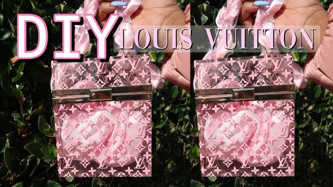 DIY Louis Vuitton Clear Bag, LV Multicolor inspired purse with cameo  cutter, Easy and fun