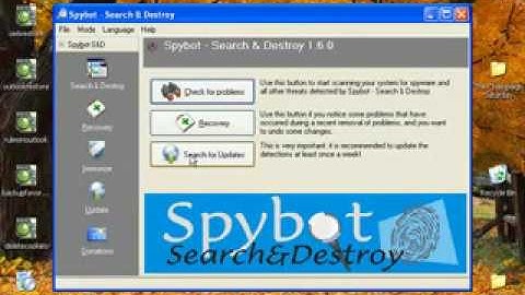 Tutorial Step By Step How To Remove Spyware Use Spybot
