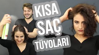 KISA SAÇLAR İÇİN PRATİK SAÇ MODELLERİ! (Kuaförüm Sensin Berk)