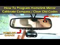 How To Program Homelink Mirror / Calibrate Compass / Clear Old Codes