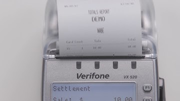 Settlement - vx520 Terminal Training