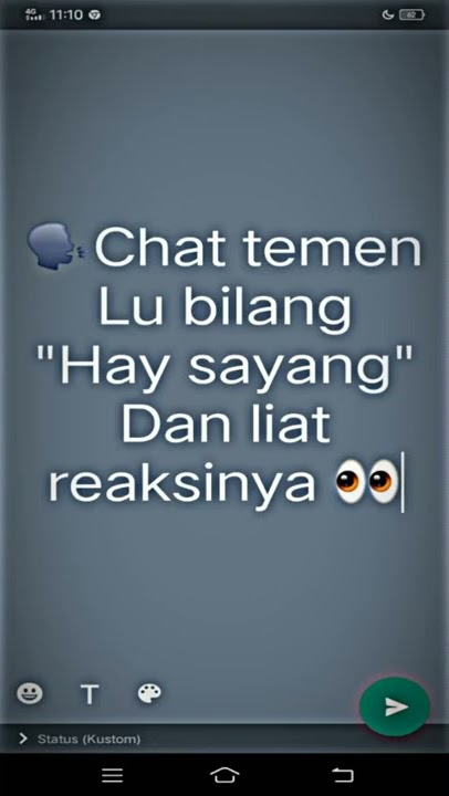 Chat teman lu bilang sayang || story wa sad #shorts