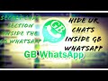 🇯🇲 hide WhatsApp messages from your girlfriend : secret chat section inside gb WhatsApp