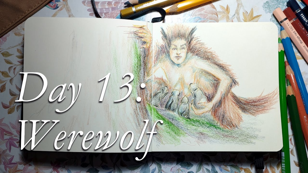 30 Day Drawing Challenge - Werewolves, Witch Trials and Rome - YouTube