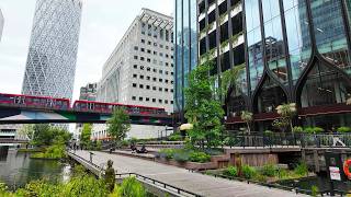 [4K] Eden Dock | Heron Quays | Canary Wharf | London Walk