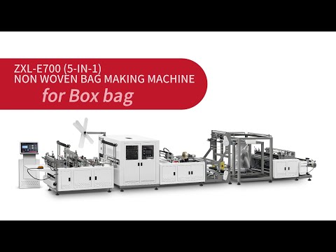 Real Factory One-Take! ZXL-E700 Non Woven Box Bag Making Machine | Clean & Precise Forming