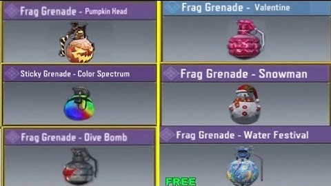 GRENADES WITH SPECIAL BLAST EFFECT 🤫