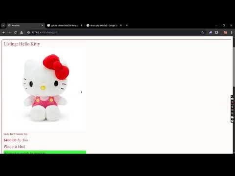 CS50W Project 2 Commerce
