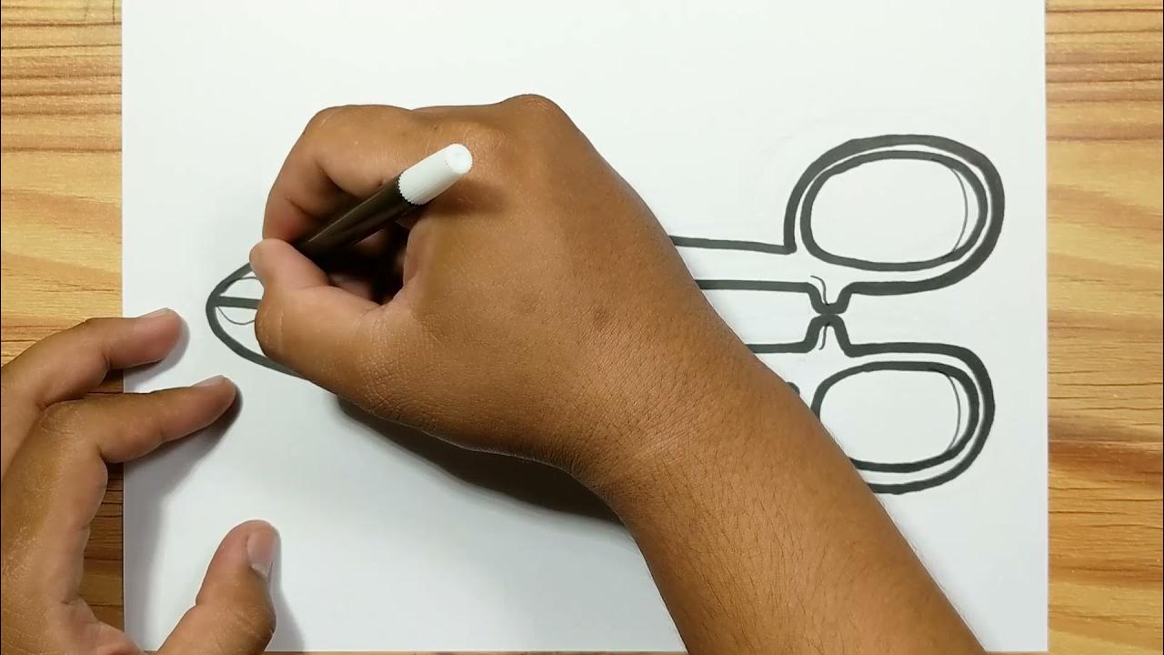 How to draw TIN SNIPS with easy YouTube