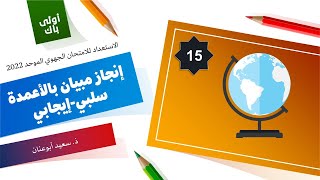 إنجاز مبيان بالأعمدة (سلبي-إيجابي)، الاستعداد للامتحان الجهوي الموحد 2022، التاريخ و الجغرافيا