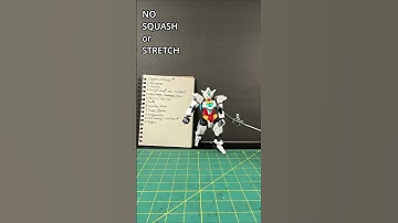#short - 12 Principles of Animation: Squash And Stretch Using Clay and Gundams