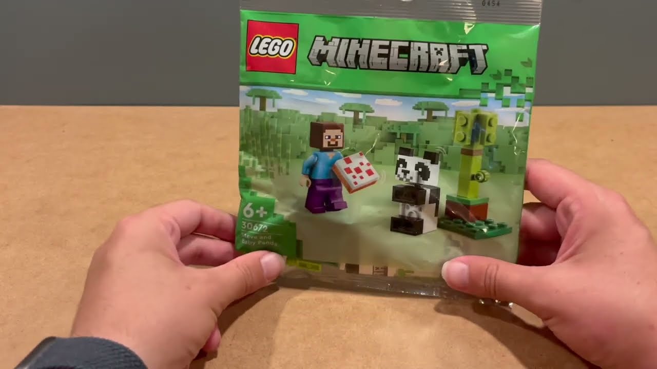 lego Minecraft  30672 Steve and Baby Panda Speed Build