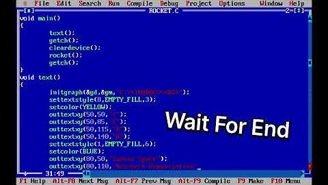 ADITYA-L1:Rocket Launch Animation using C Graphics|| C-GRAPHICS ||#2023