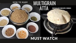 Multigrain Atta – How to make multigrain atta at home, its Ingredients, mixing quantity and benefits