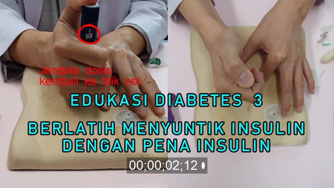 CARA MENYUNTIK INSULIN DENGAN PENA INSULIN 3/3