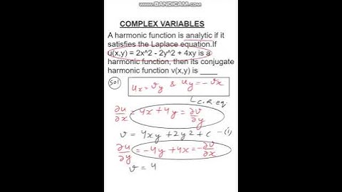 COMPLEX VARIABLES || Cauchy Riemann eq  ∂u/∂x=∂u/∂y & ∂u/∂y= -∂u/∂x || Engineering Maths -GATE & IES