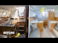 1 year rebuilding an old boat into a modern yacht timelapse start to finish