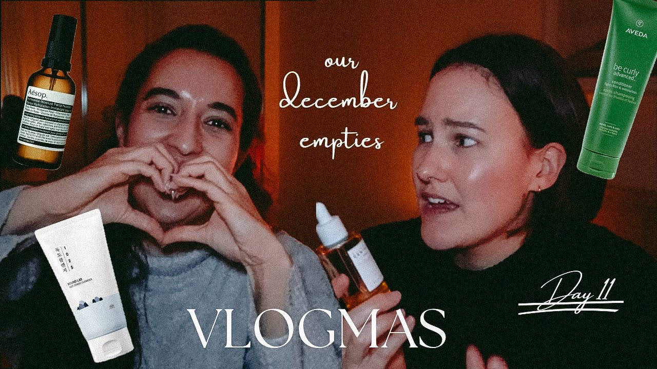 OUR DECEMBER EMPTIES (vegan beauty products) | VLOGMAS DAY 11