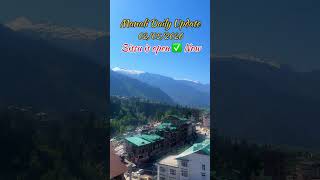 📍 Manali Weather Update Today |Solang Valley, Atal Tunnel Status | Latest Snow Points ❄️
