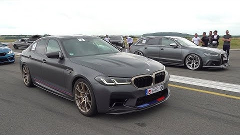 2021 BMW M5 CS vs Audi RS6 Avant vs BMW M3 G80 Competition
