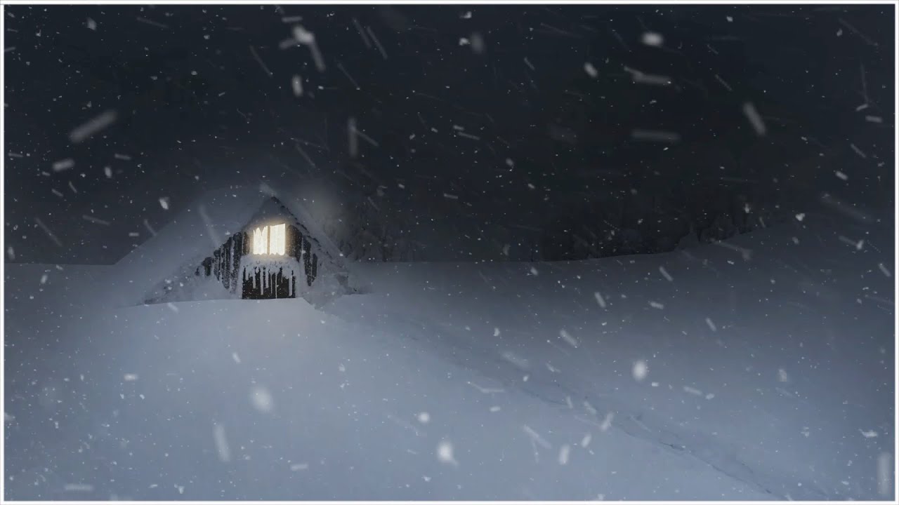 Snowstorm at an Old Wooden House┇Howling Wind & Blowing Snow - YouTube