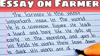 Essay on FARMER in English || English essay on farmer || short essay on farmer in English || ...
