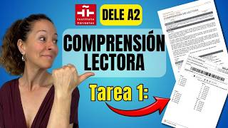 📘DELE A2 Reading Test ✅ Task 1 explained step-by-step