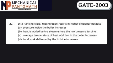Q-20 | GATE Mechanical-2003 Solved Paper | GATE Mechanical Previous Year Question Solution