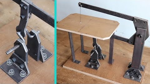 How To Make A Drill Powered scroll saw || Homemade scroll saw