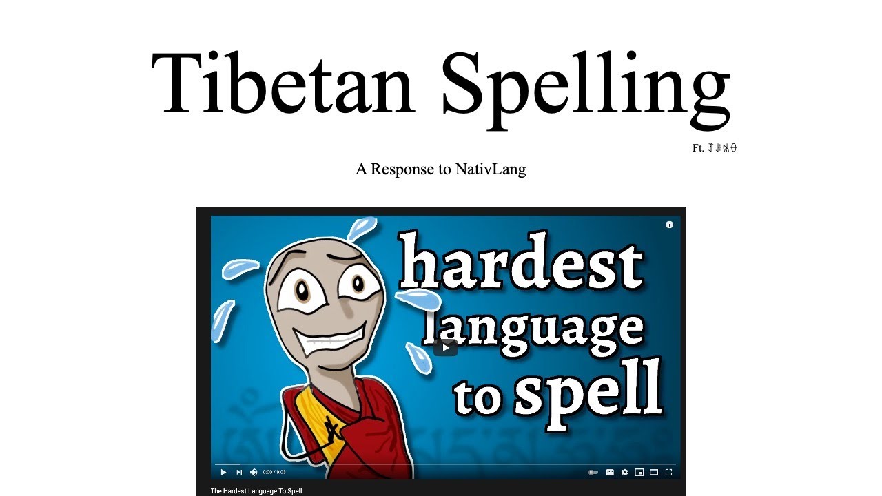 NativLang Response - The Hardest Language To Spell