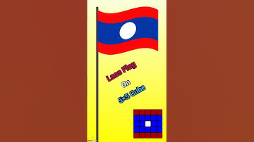 Laos Flag on a Rubik’s Cube 🇱🇦 | Clean & Satisfying Pattern 🎨 | #shorts #rubikscube #viral