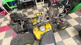 John Deere D105 riding mower belt replacement #johndeere #D105 #beltreplacement