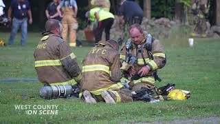 2022-7-24 Girard Township, PA - Structure Fire with Quick Knockdown - On Scene Video